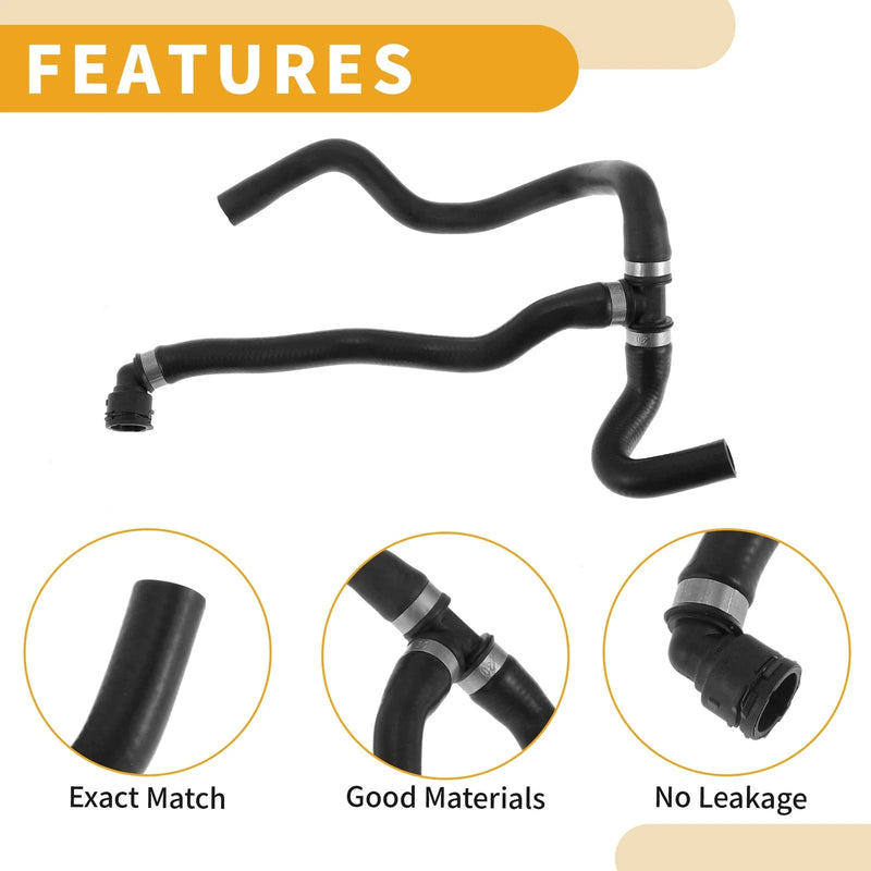 BMW X4 / X3 Rubber (2015-2018) HVAC Heater Hose (2011-2017)