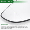 Ford B Max Left Side White Mirror Glass w/ Back Aspherical (2012-2019)