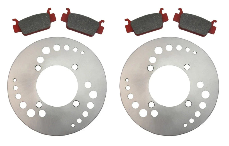 Honda Rincon 680, Rubicon Foreman 2 x Front Disc Brake Rotors & Brake Pads