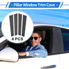 Porsche Panamera Carbon Fiber 4 Pcs Door Pillar Window Trim (2010-2023)
