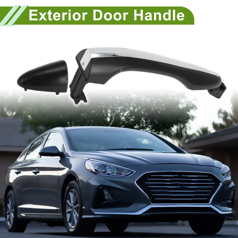 Hyundai Kia Silver Tone Rear Exterior Door Handle (2011-2016)
