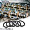 Oil Seal Rotary Shaft Seal NBR Rubber 90x120x12mm Black 5 Pcs