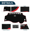 Toyota Vellfire (2008-2015) Black Red 1 Set Dashboard Cover Mat