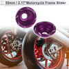 Make Model Motorcycle Slider Frame 12mm Aluminum Alloy, 2 x Purple