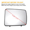 Nissan, Opel, Renault Right Side Heated White Mirror Glass