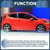 Ford Fiesta Sedan Red Rear Right Bumper Reflector (2009-2012)