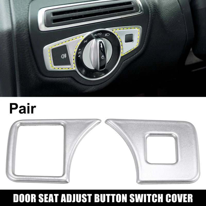 Mercedes Benz B C Class Headlight Switch Button Trim Cover (2015-2023)