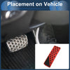 Jeep Grand Cherokee 2022-2025 Aluminum Alloy Red Footrest Pedal Cover
