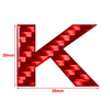 Car Badge Emblem - Window Door Wall Carbon Red Letter Decals (All Years)