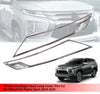 Mitsubishi Pajero Sport Headlight Cover Chrome Trim (2019-2020)