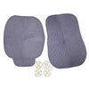 Set of 2 Gray Front Car Seat Covers