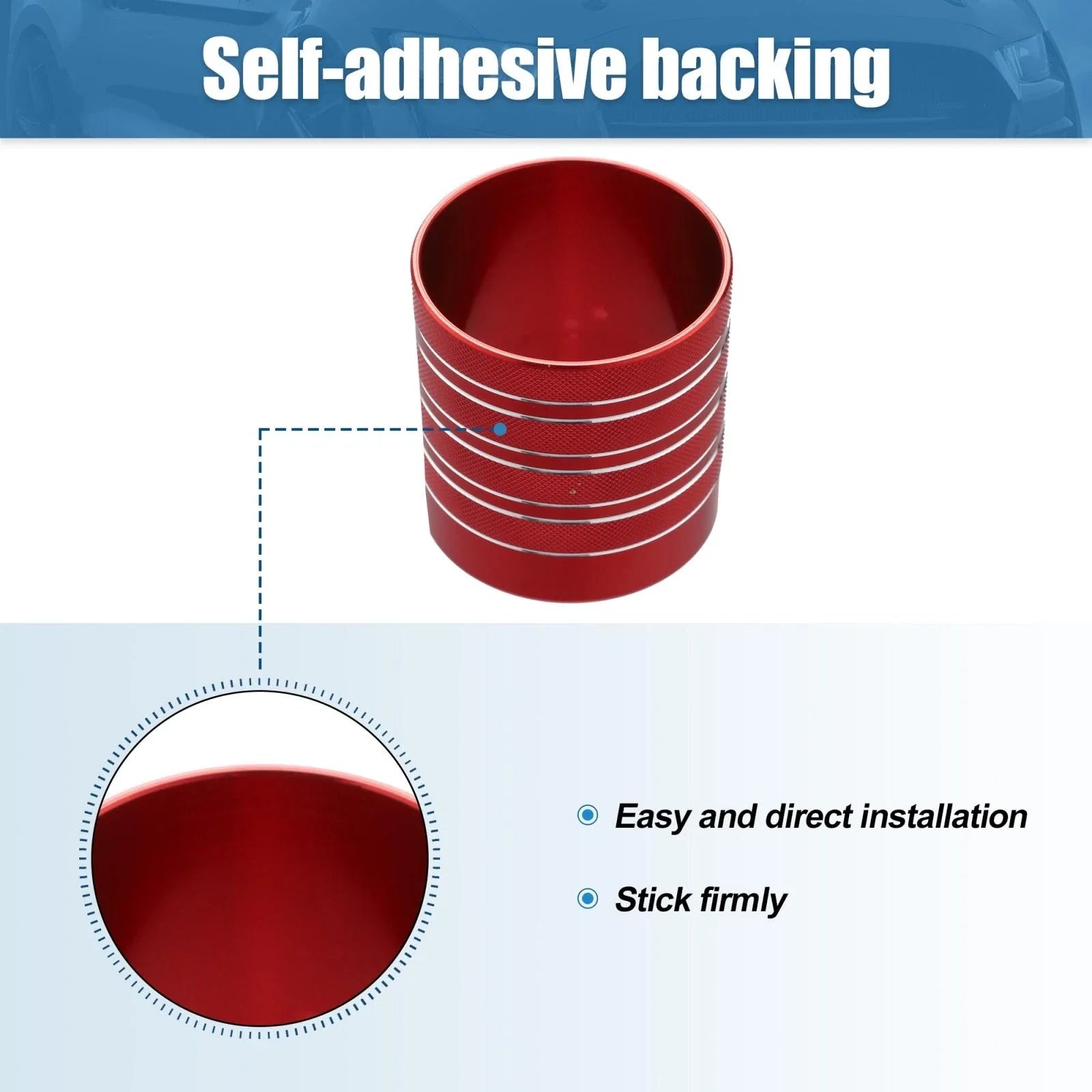 Gear Shift Knob Cover Trim Decal for Toyota 4Runner TRD (2010-2022) Red