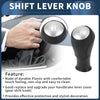 Honda Accord (2003-2008) - Plastic Black Silver Tone 5 Speed Gear Shift Knob