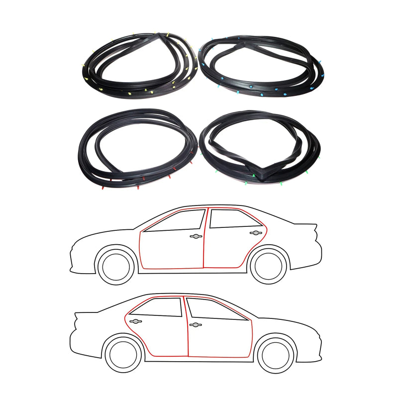 Toyota Crown Sedan 1971-1974 Door Weatherstrip Set