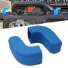 Jeep Wrangler JK JL JT (2007-2023) Blue Front Bumper Tow Hook Covers