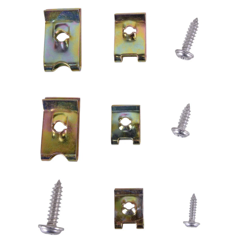 Car 200Pcs Assorted U Clip Nut Screw Bolt Panel Trim Retainers