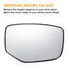 Honda Accord White Heated Mirror Glass Pair (2008-2010)
