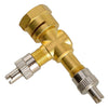 Motorcycles & Automobiles 3 x TPMS Valve Tee Adapter Pure Copper