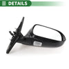 Toyota Highlander Right Side Door Mirror Manual Folding Gloss Black (08-13)