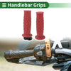 Motorcycle Dark Red Rhombus 7/8" 22mm Hand Grips Cover