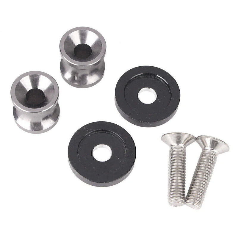 Honda Suzuki Ducati Motorcycles 8mm Grey Swingarm Sliders