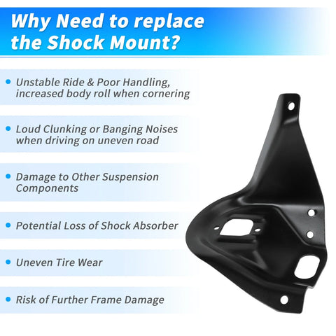 Chevrolet K1500 K2500 K3500 Rear Right Upper Shock Mount Bracket