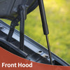 Ford Taurus (2010-2019) Gas Struts Black 2 x Front Hood Lift Supports