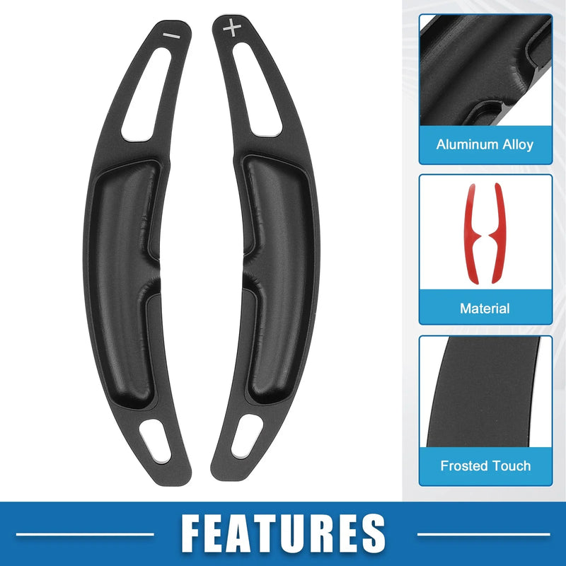 Porsche Cayenne Black Steering Wheel Shift Paddle Covers (Set of 2)