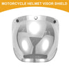 Universal Motorcycle Helmet Anti-UV Silver Tone Black 1pc Visor Shield