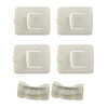 Replaces 6 x Seat Rail Runner Slider Guide Clip Glide Piece