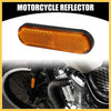 Motorcycle 4pcs / 3.98x1.18in / Universal Reflector Oval Safety Reflector Orange
