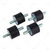 Car Bobbin 30x40mm 4 x M10 Rubber Shock Absorber Anti Vibration Isolator Mounts
