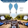 Motorcycle Rear View Mirror / M8/M10 / Side Rearview Mirror Silver Tone