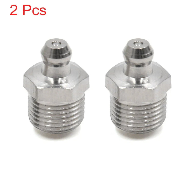 Motorcycle Car Grease Nipple Fitting / 2 x M12 x 1 / Stainless Steel