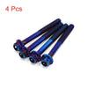 Make Model 4Pcs Colorful Titanium Alloy Hexagon Bolts Screws M6x55mm