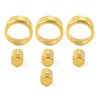 Honda Civic 2022+ CRV 2023-2024 Gold 7x Switch Knob Ring Cover Trim