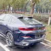 BMW X6 2 x Gloss Black Rear Boot Spoiler Lip (2019-2024)