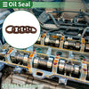 Oil Seal 23.5x31.5x4.5mm Seal Ring Rotary Shaft Seal FKM Rubber Brown 5 pcs