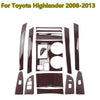 Toyota Highlander Woodgrain Console Shift Panel Trim Cover (2008–2013)