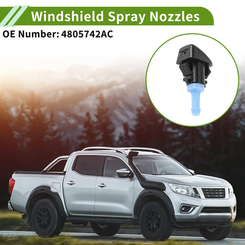Jeep Windshield Washer Nozzle w/ Hose Connector