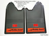 Universal Car Truck - Black Plastic Amber Reflector Mud Flaps Splash Guards