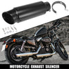 Motorcycle 60.5mm Slip-on Exhaust Silencer Muffler Pipe