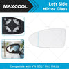VW Golf MK7 MK7.5 Heated Convex Left Mirror Glass (2013-2018)