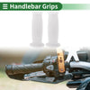 Motorcycle 25mm Hand Grips Cover Handlebar End Grips TPU White