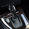 BMW 3 Series E90 E91 E92 06-09 LHD Carbon Gear Shift Knob & Panel Cover Trim