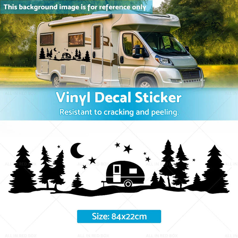 Camper Van Motorhome Caravan Adventure Vinyl Decal Sticker