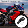 Motorcycle Rectangle Aluminum Hanging Hook / Hexagon / Wrench Nut Black