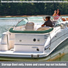 Boat Bimini Top Storage Boot Green 85-90 W 600D Sock