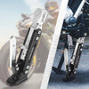Motorcycle Kickstand Side Support Stand Kit CNC Aluminum Alloy Silver Tone