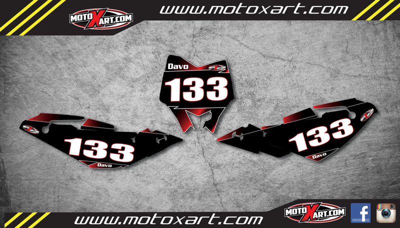 Husqvarna TC 250 310 Custom Graphics Decals Stickers (2008-2013)